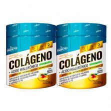 Kit 2X Col�geno + �cido Hialur�nico - 230g Cramberry - Shark Pro