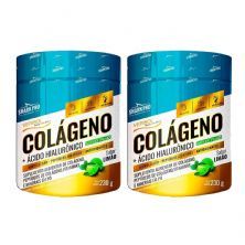 Kit 2X Col�geno + �cido Hialur�nico - 230g Lim�o - Shark Pro