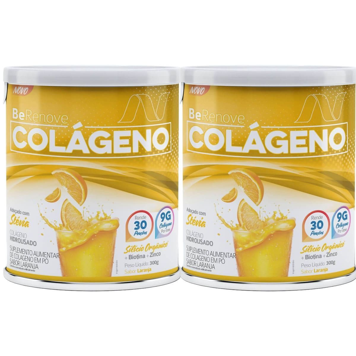 Kit 2X Col�geno BeRenove - 300g Laranja - Nutrends