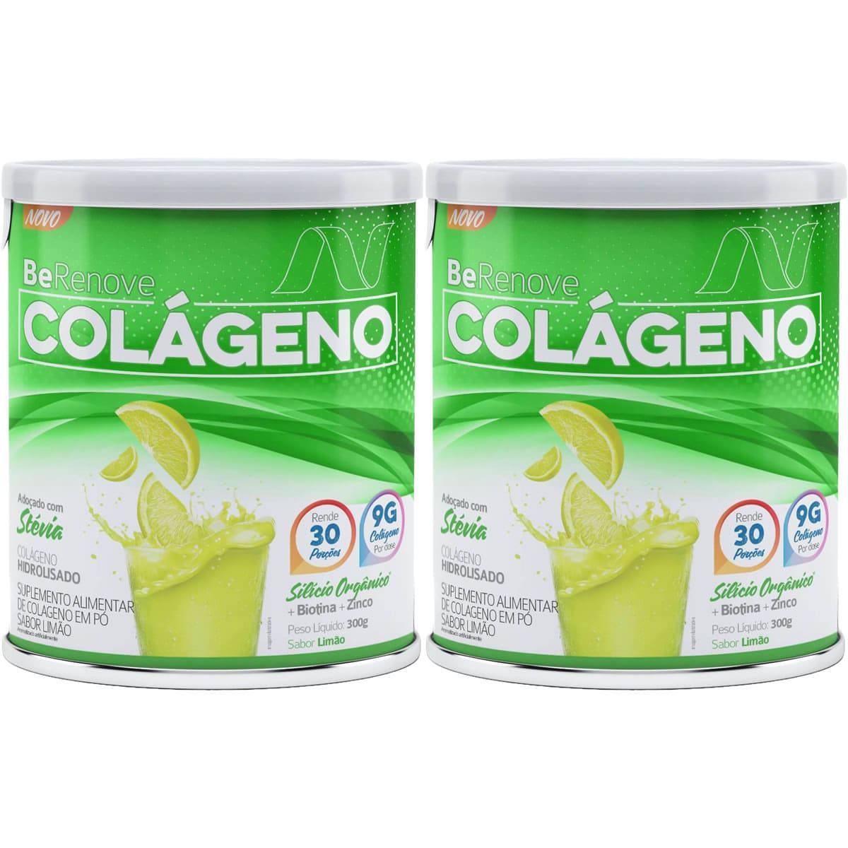 Kit 2X Col�geno BeRenove - 300g Lim�o - Nutrends