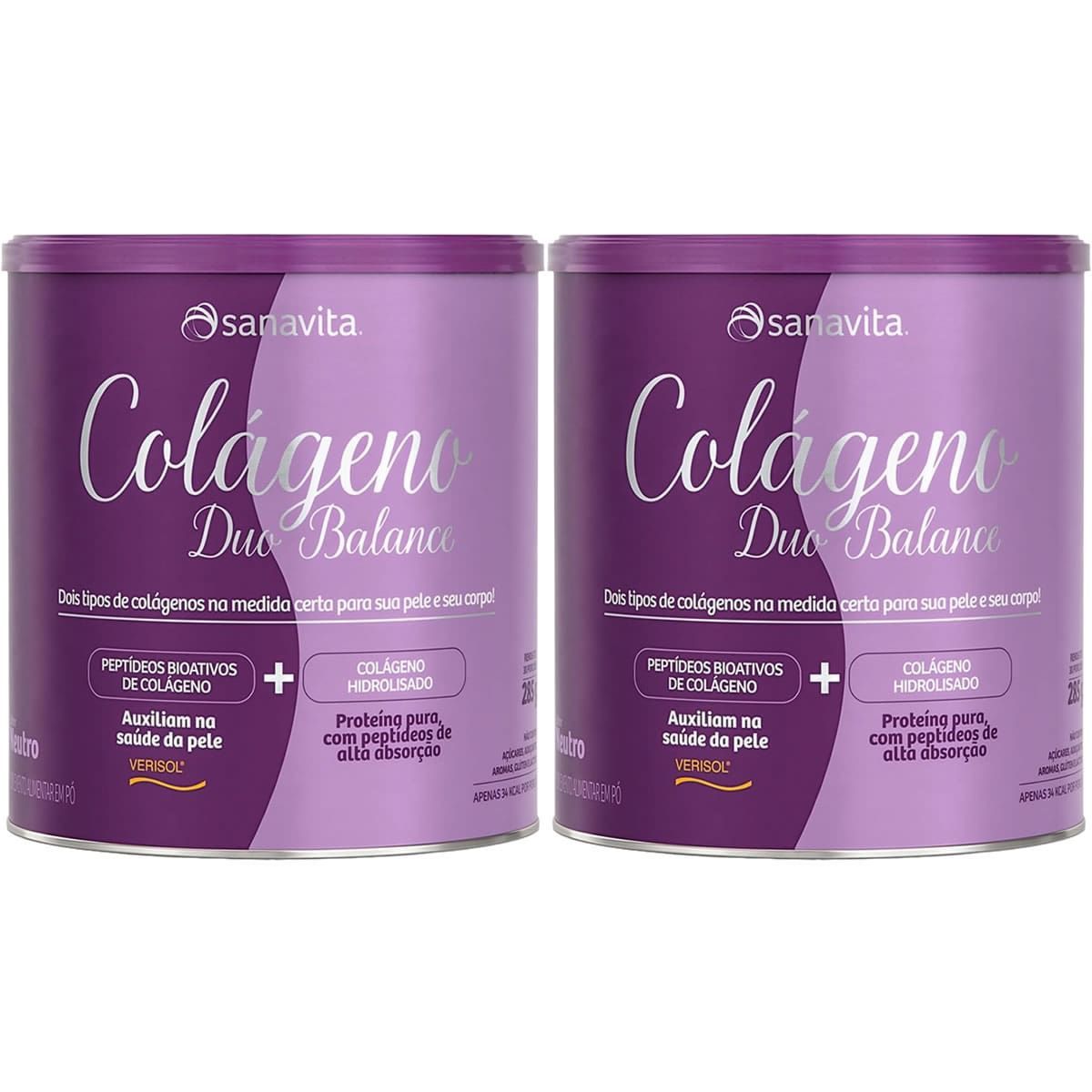 Kit 2X Col�geno Duo Balance - 285g Neutro - Sanavita