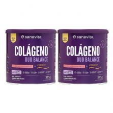 Kit 2X Col�geno Duo Balance - 330g Abacaxi com Hortel� - Sanavita