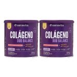 Kit 2X Col�geno Duo Balance - 330g Abacaxi com Hortel� - Sanavita