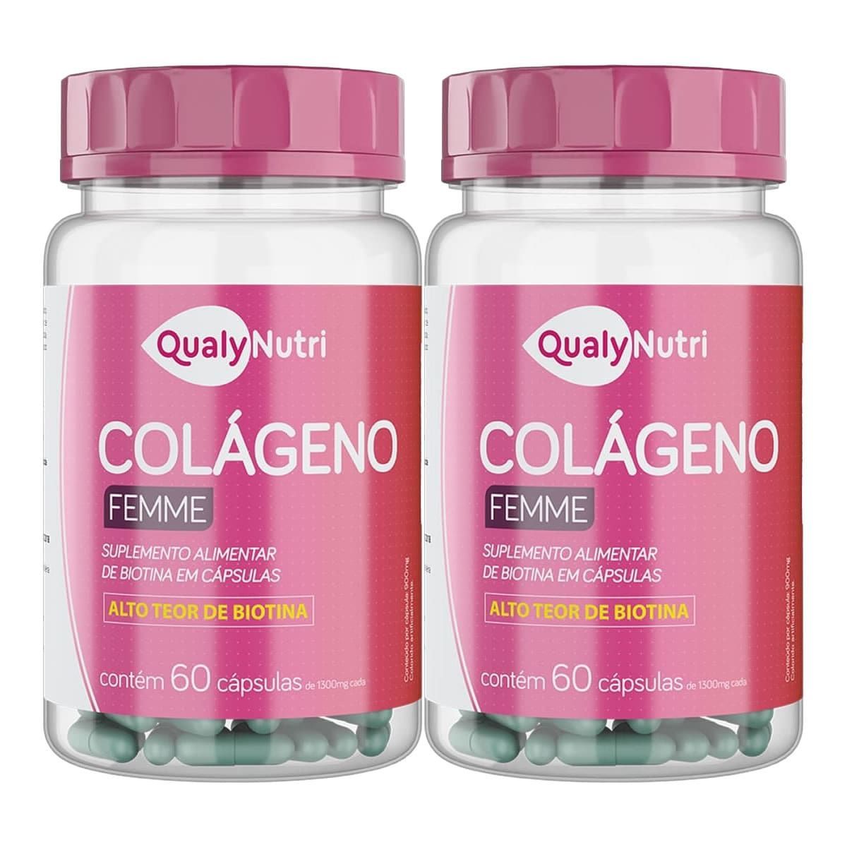 Kit 2X Col�geno Femme - 60 C�psulas - QualyNutri