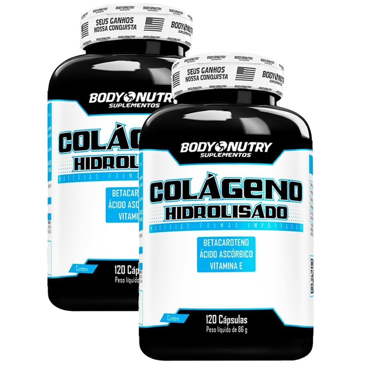 Kit 2X Col�geno Hidrolisado - 120 C�psulas - Body Nutry -