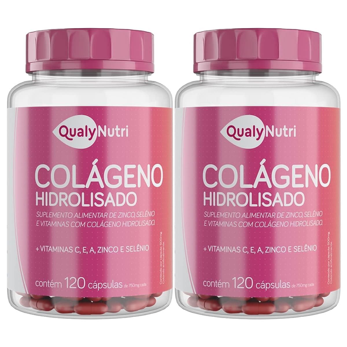 Kit 2X Col�geno Hidrolisado - 120 C�psulas - QualyNutri