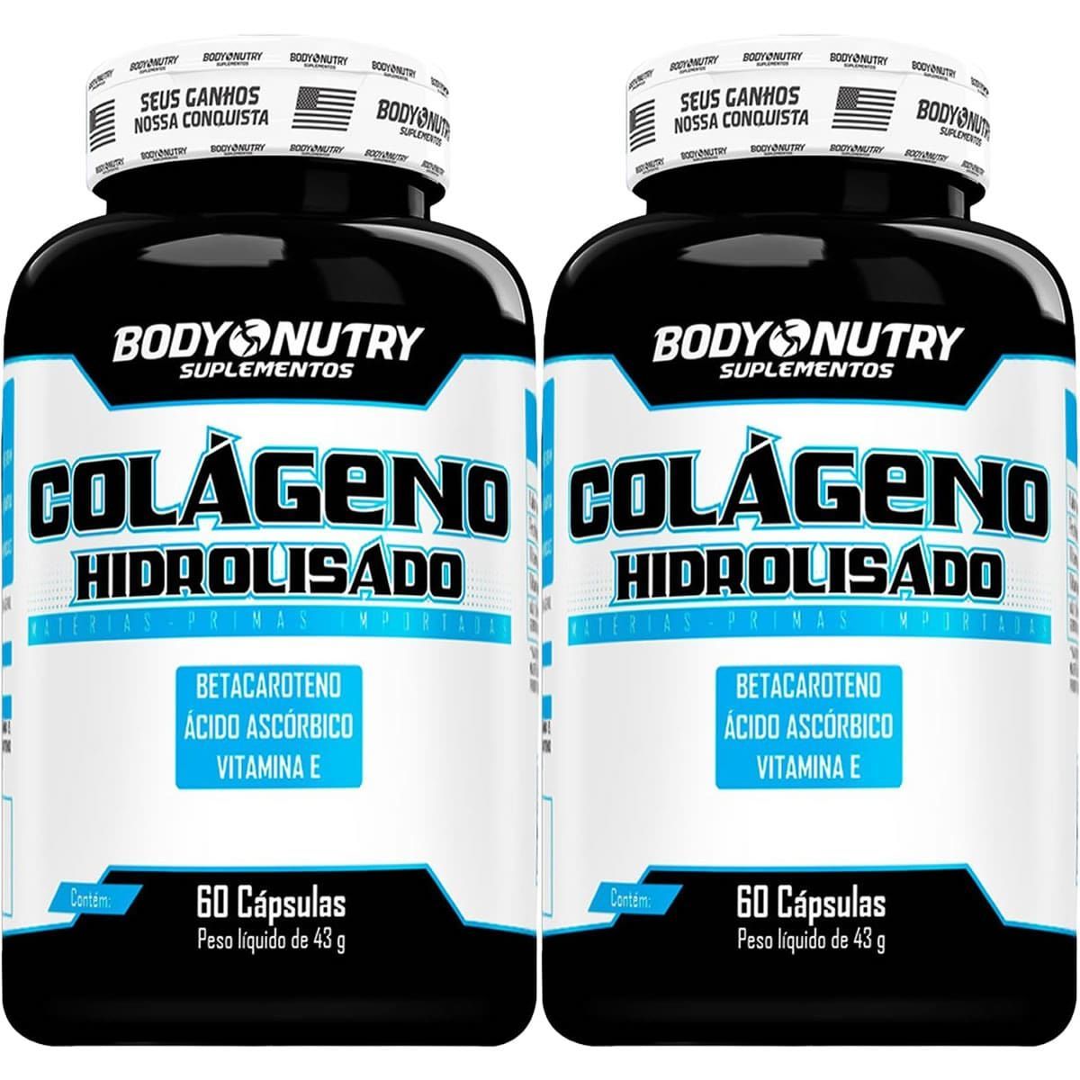 Kit 2X Col�geno Hidrolisado - 60 C�psulas - Body Nutry