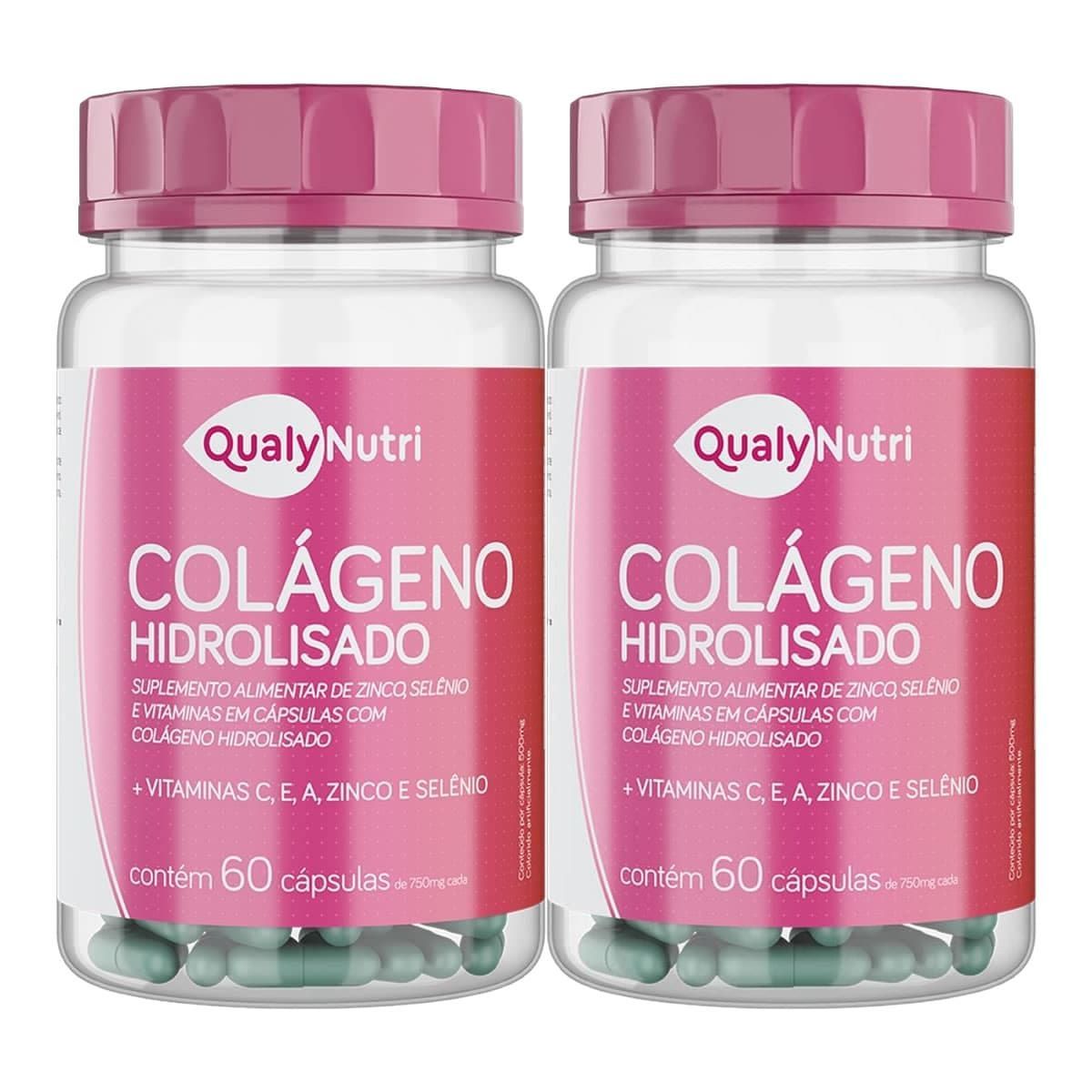 Kit 2X Col�geno Hidrolisado - 60 C�psulas - QualyNutri
