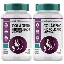 Kit 2X Col�geno Hidrolisado + Biotina - 60 Comprimidos - Nutralin