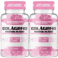 Kit 2X Col�geno Hidrolisado Feminy - 120 C�psulas - BodyNutry
