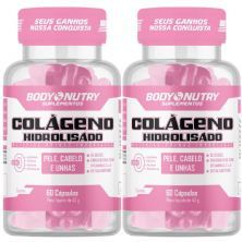 Kit 2X Col�geno Hidrolisado Feminy - 60 C�psulas - BodyNutry