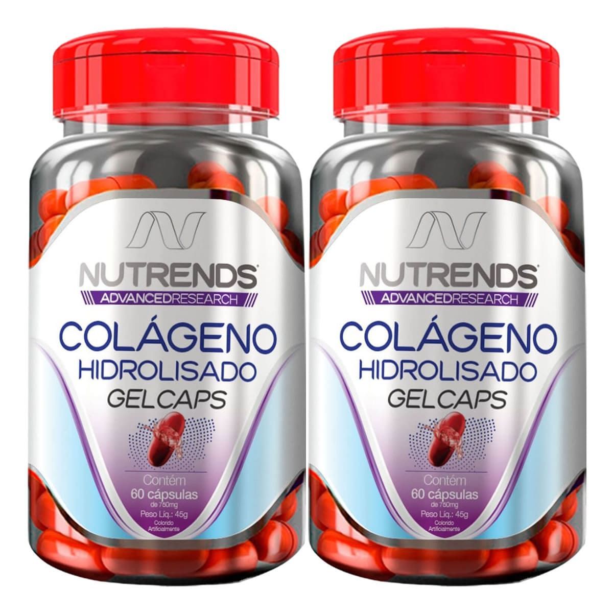 Kit 2X Col�geno Hidrolisado Gel Caps - 60 C�psulas - Nutrends