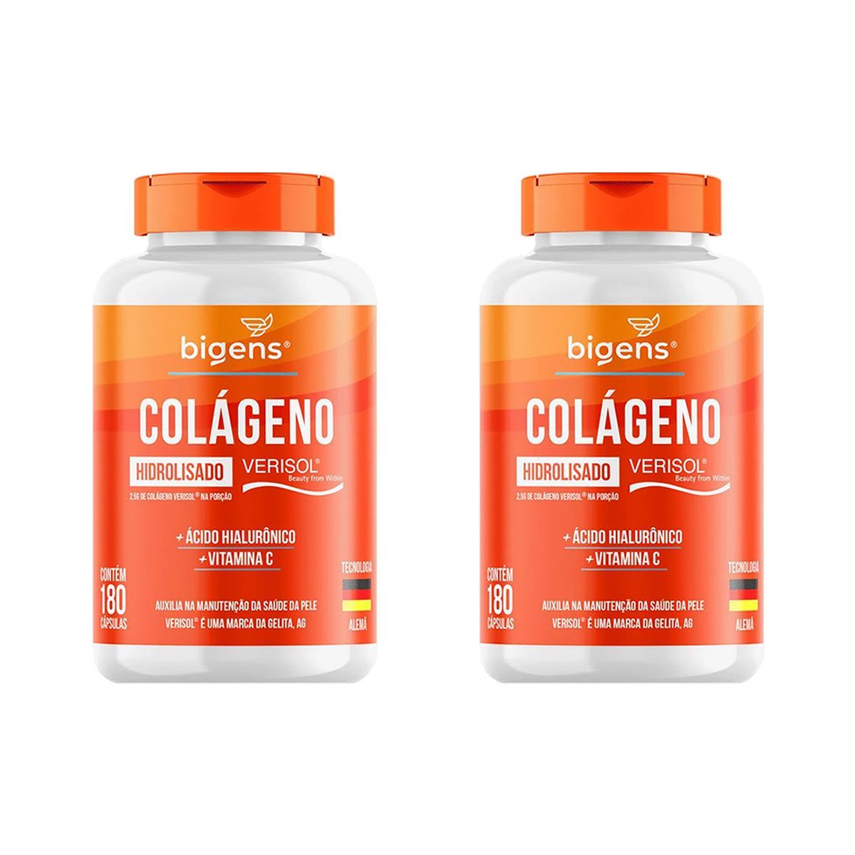 Kit 2X Colageno Hidrolisado Verisol - 180 C�psulas - Bigens