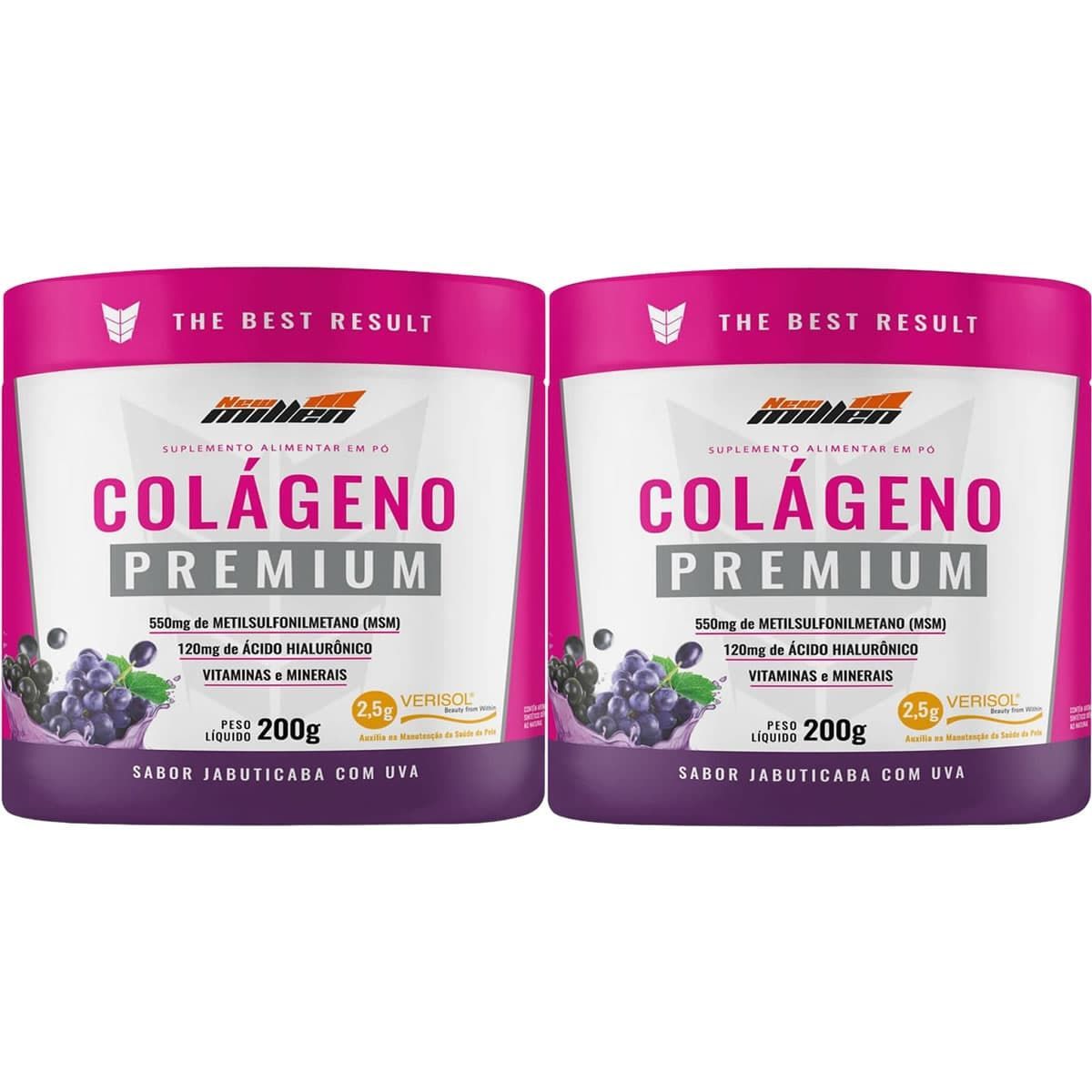 Kit 2X Col�geno Premium Verisol - 200g Jabuticaba Com Uva - New Millen