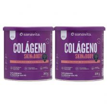 Kit 2X Col�geno Skin - 300g Original - Sanavita