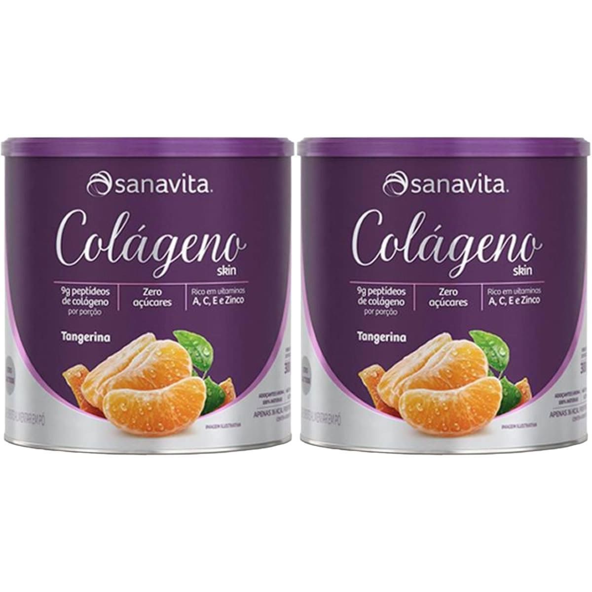 Kit 2X Col�geno Skin - 300g Tangerina - Sanavita