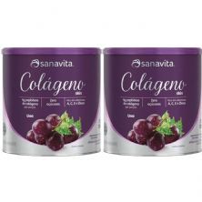 Kit 2X Col�geno Skin - 300g Uva - Sanavita