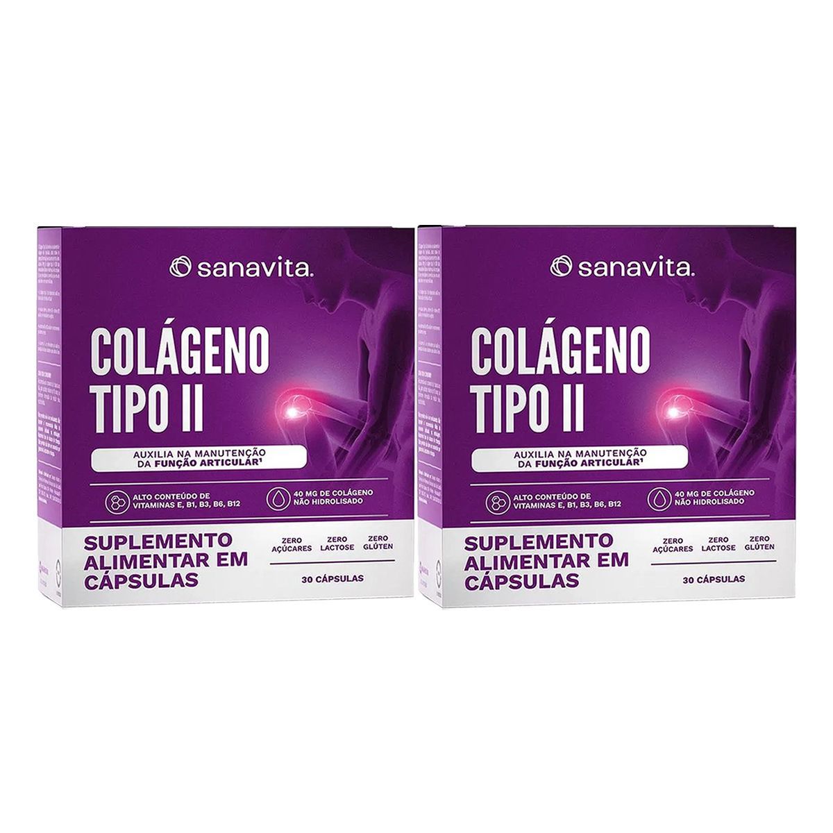 Kit 2X Col�geno Tipo II - 30 C�psulas - Sanavita