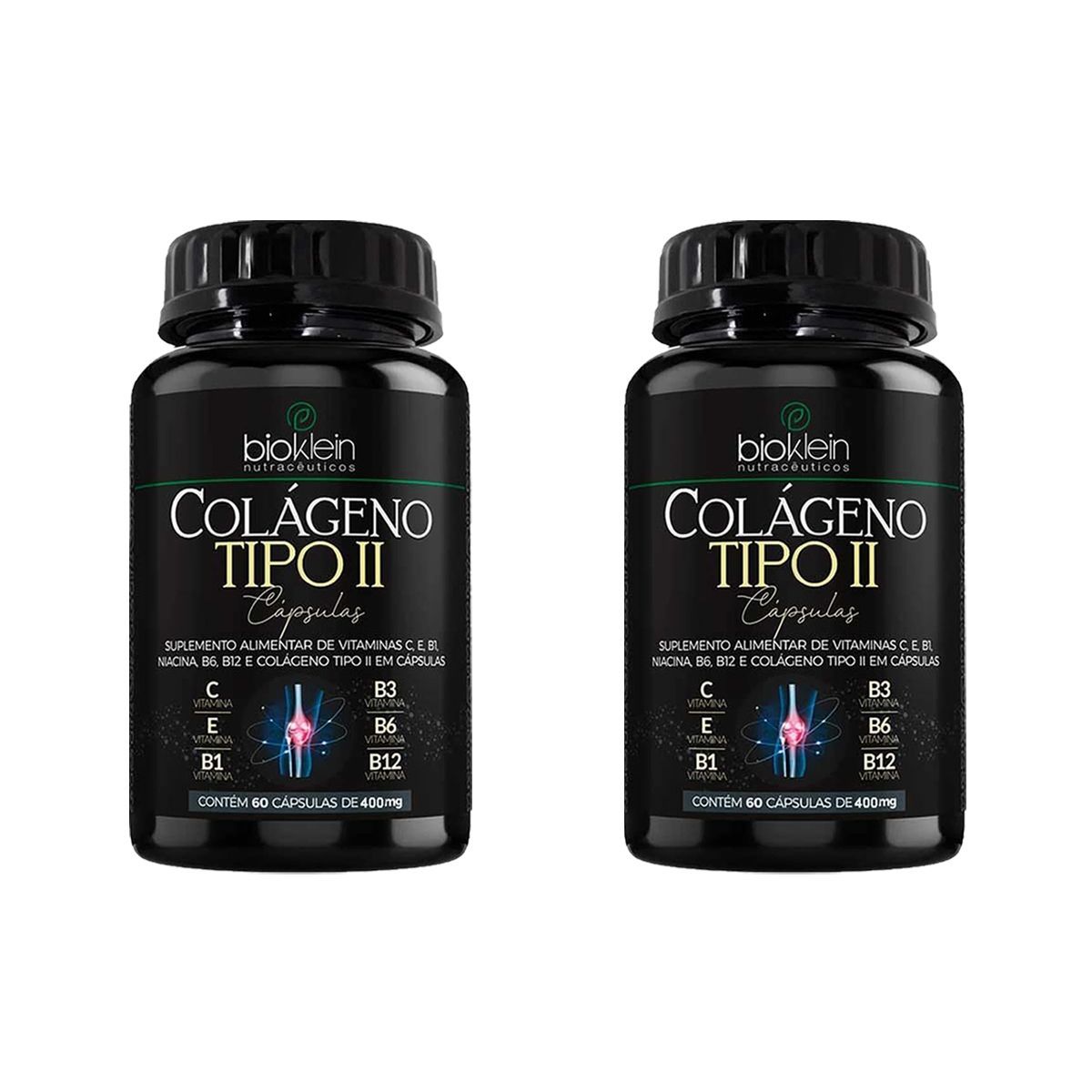 Kit 2X Col�geno  Tipo II - 60 C�psulas - Bioklein
