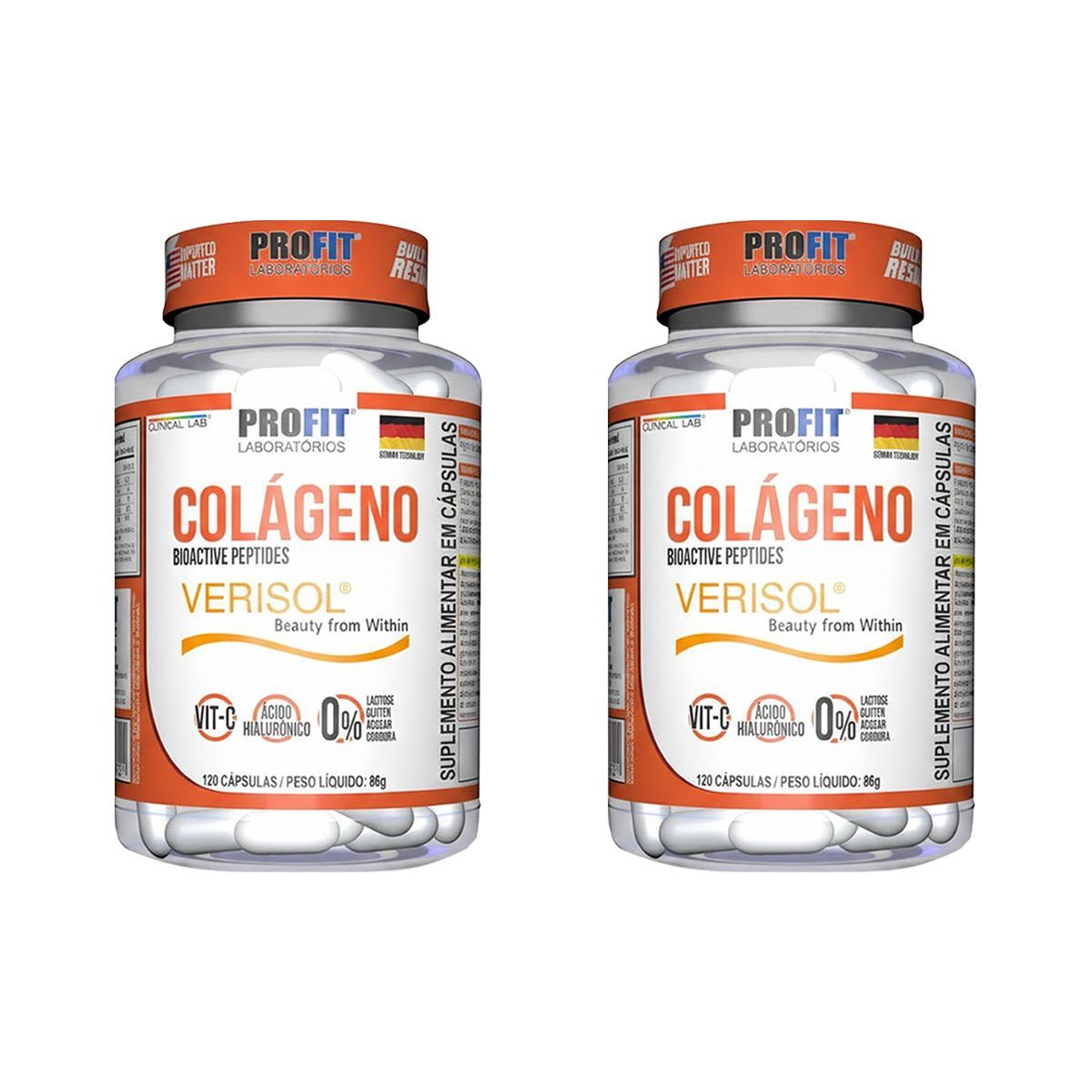 Kit 2X Col�geno Verisol - 120 C�psulas - Profit Laborat�rios