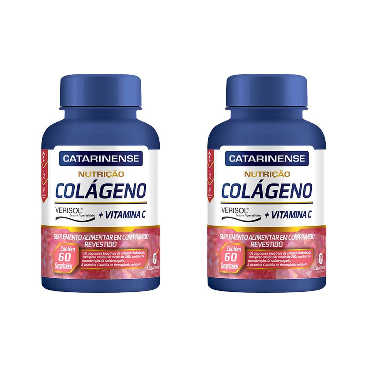 Kit 2X Col�geno Verisol - 60 Comprimidos - Catarinense Nutri��o