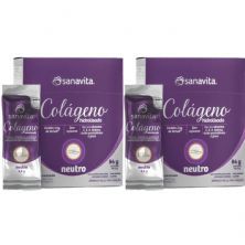 Kit 2X Col�geno Verisol Hidrolisado - 30 Sticke de 2,8g Neutro - Sanavita