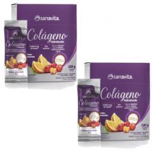 Kit 2X Col�geno Verisol Hidrolisado - 30 Sticke de 4g Frutas Amarelas - Sanavita