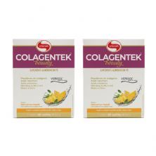 Kit 2X Colagentek Beauty Verisol - 30 Sach�s 3,5g Abacaxi com Hortel� - Vitafor