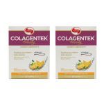 Kit 2X Colagentek Beauty Verisol - 30 Sach�s 3,5g Abacaxi com Hortel� - Vitafor