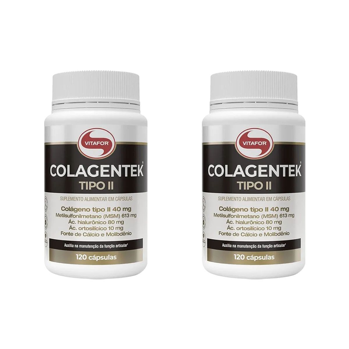 Kit 2X Colagentek Tipo II - 120 C�psulas - Vitafor