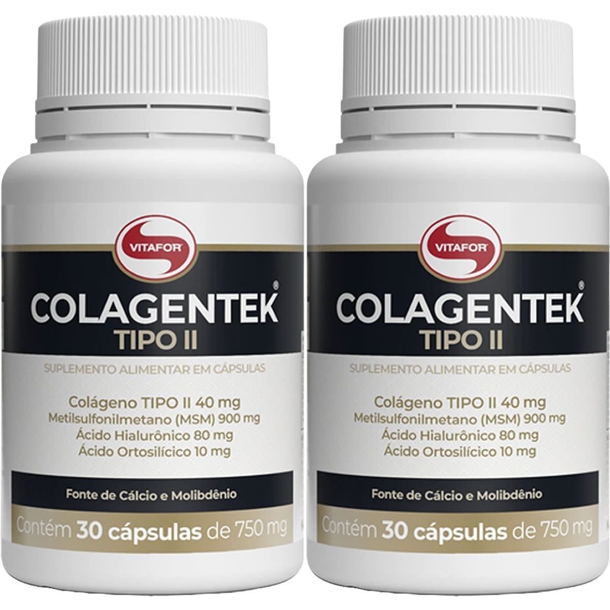 Kit 2X Colagentek Tipo II - 30 C�psulas - Vitafor
