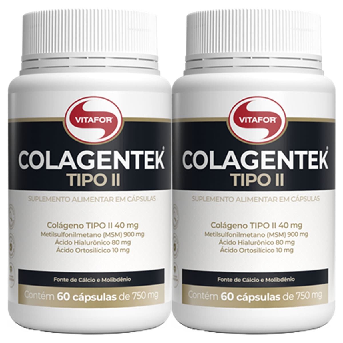 Kit 2X Colagentek Tipo II - 60 C�psulas - Vitafor