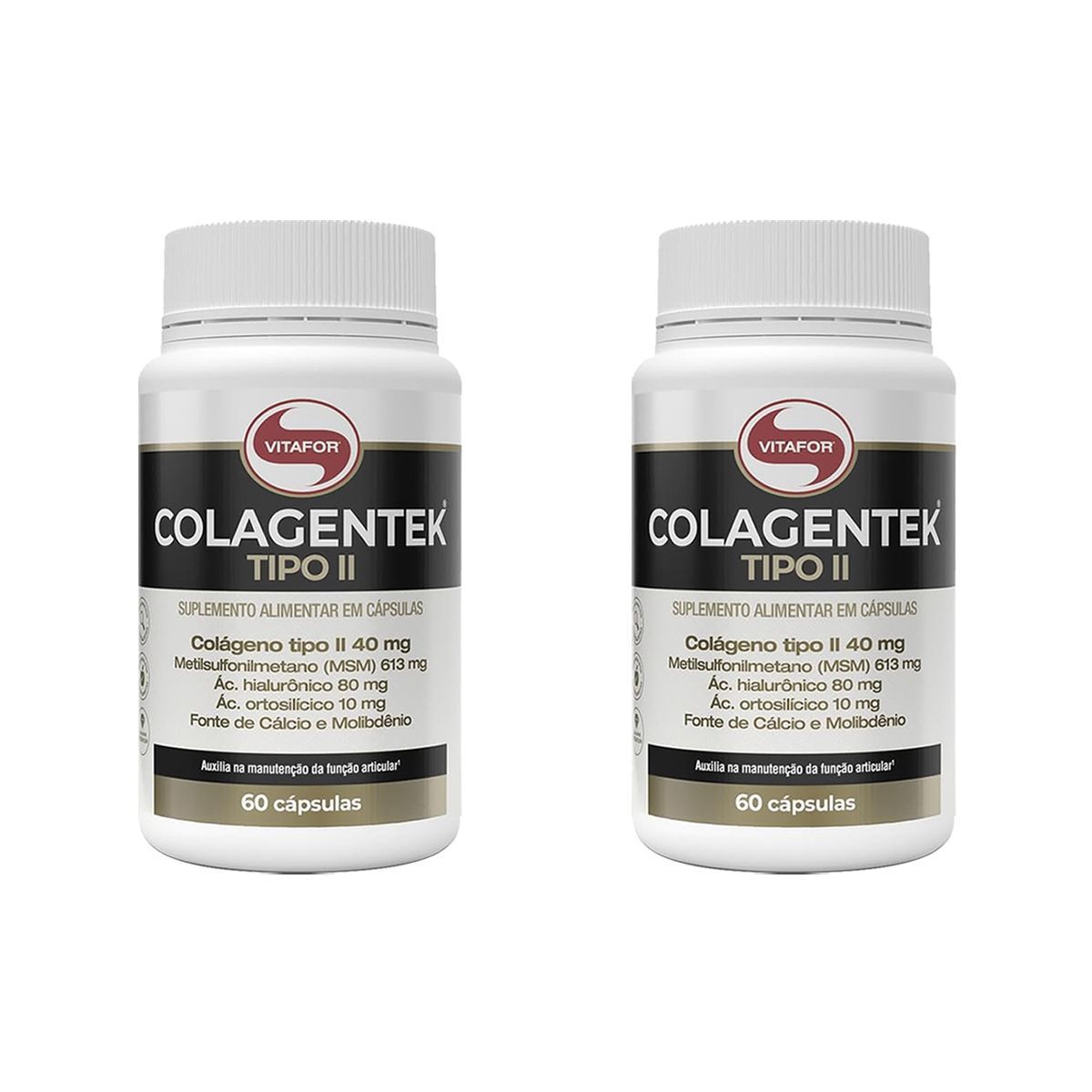 Kit 2X Colagentek Tipo II - 60 C�psulas - Vitafor