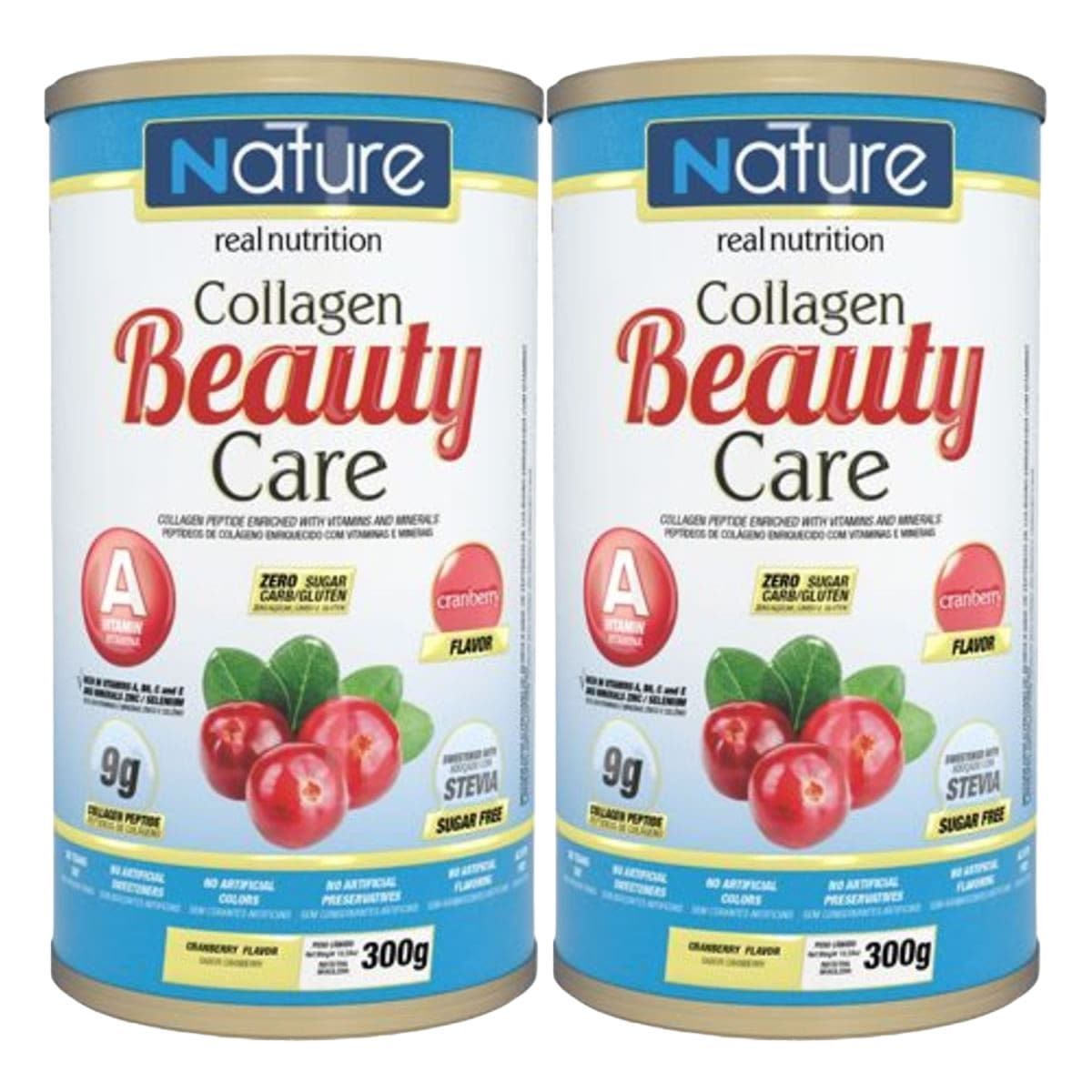 Kit 2X Collagen Beauty Care - 300g Cranberry - Nature