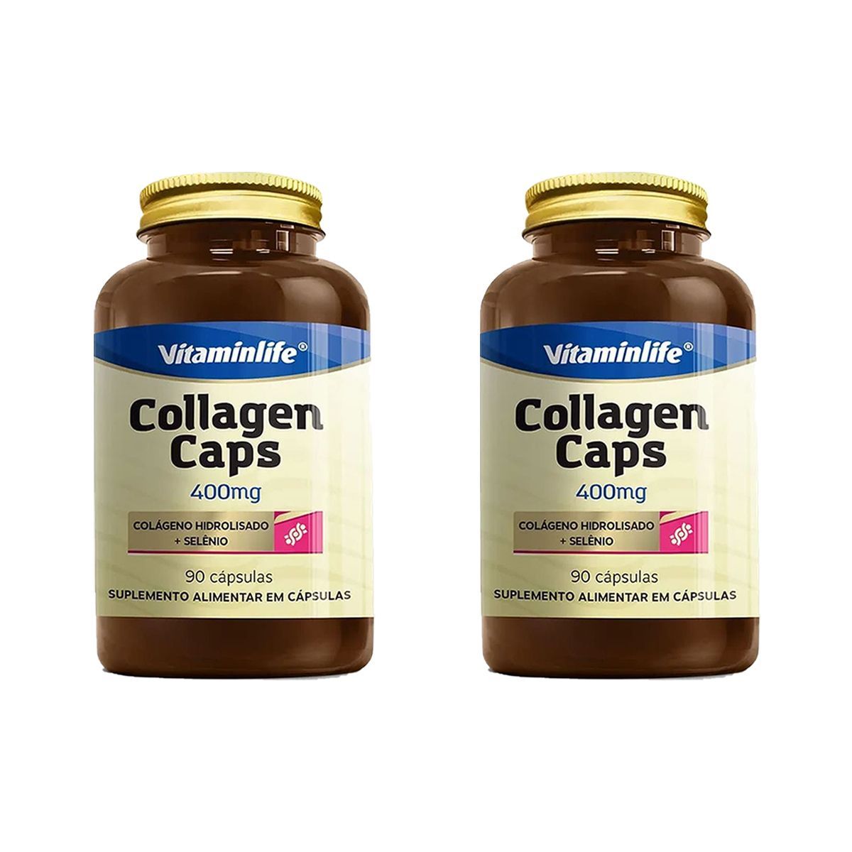 Kit 2X Collagen Caps - 90 C�psulas - VitaminLife
