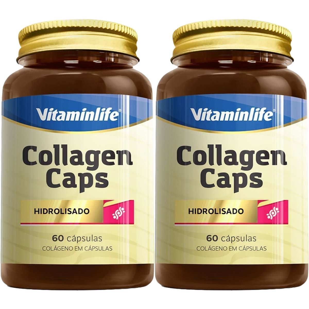 Kit 2X Collagen Caps Col�geno - 60 C�psulas - VitaminLife