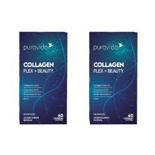 Kit 2X Collagen Flex + Beauty - 60 C�psulas Softgel - Puravida