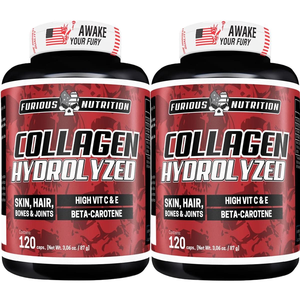Kit 2X Collagen Hydrolyzed - 120 C�psulas - Furious Nutrition