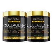 Kit 2X Collagen Plus Belissima - 264g Lim�o- Black Skull