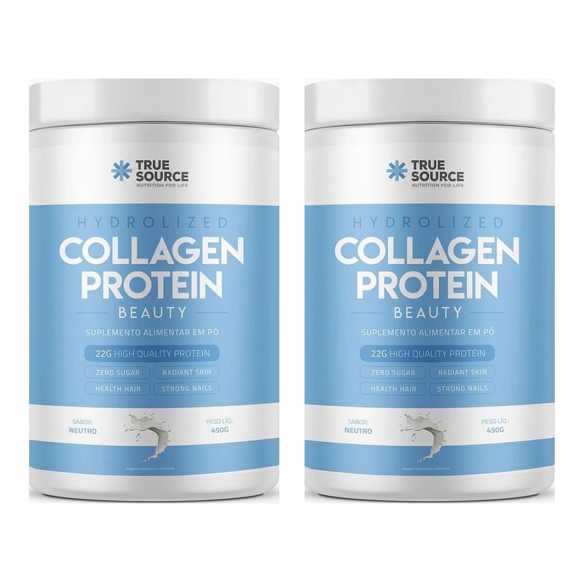 Kit 2X Collagen Protein - 450g Neutro - True Source