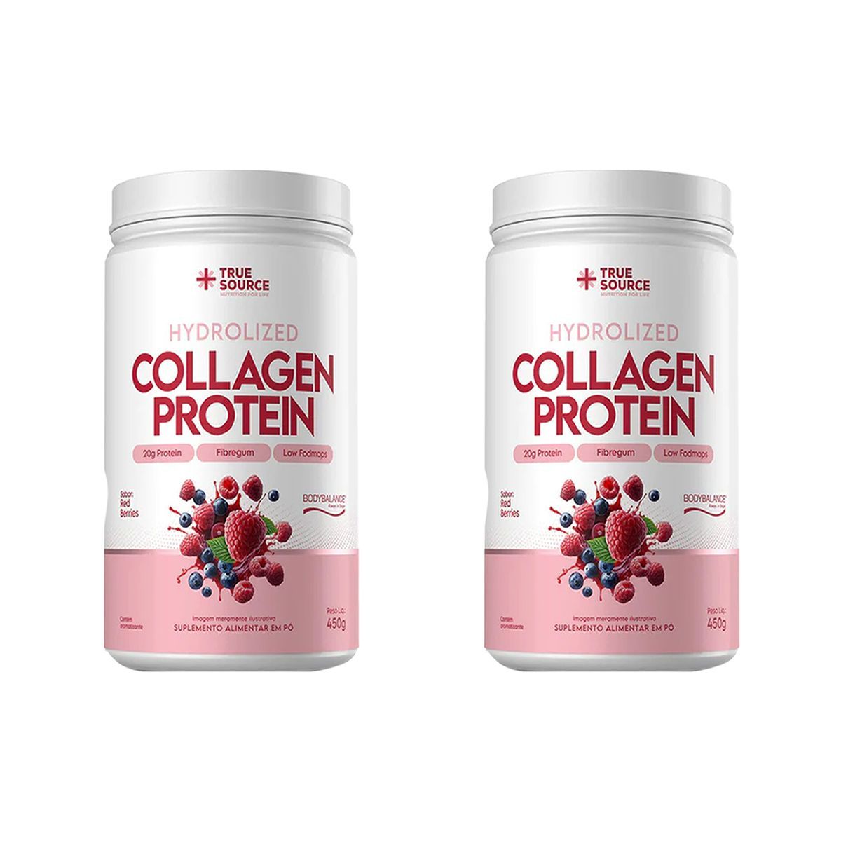Kit 2X Collagen Protein Bodybalance - 450g Red Berries - True Source