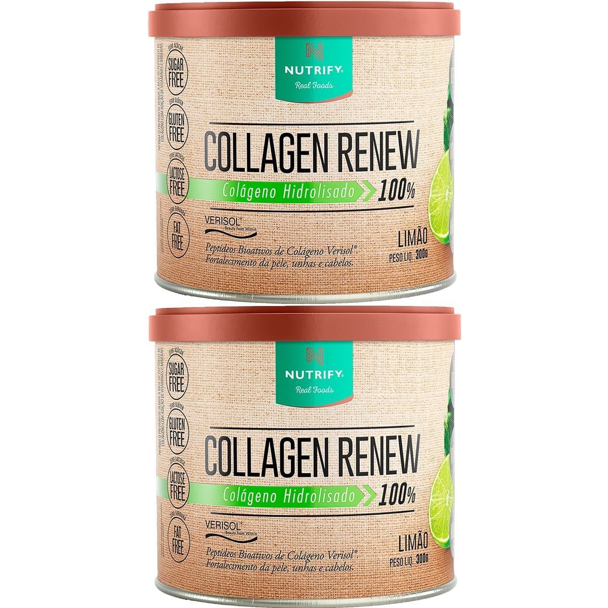 Kit 2X Collagen Renew Verisol - 300g Lim�o - Nutrify