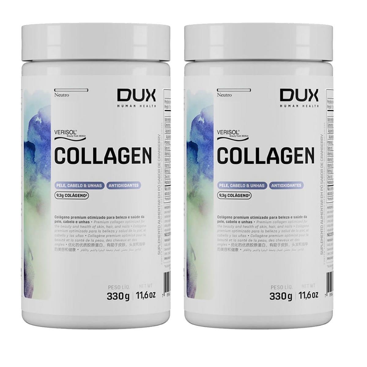 Kit 2X Collagen Verisol - 315g Neutro - Dux Nutrition
