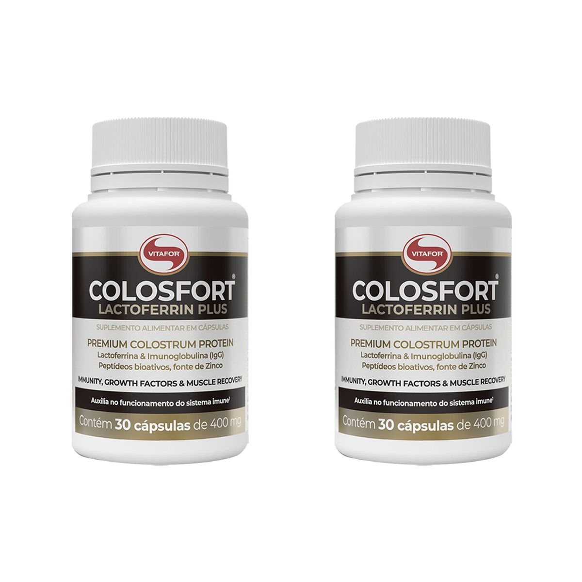 Kit 2X Colosfort Lactoferrin Plus - 30 C�psulas - Vitafor