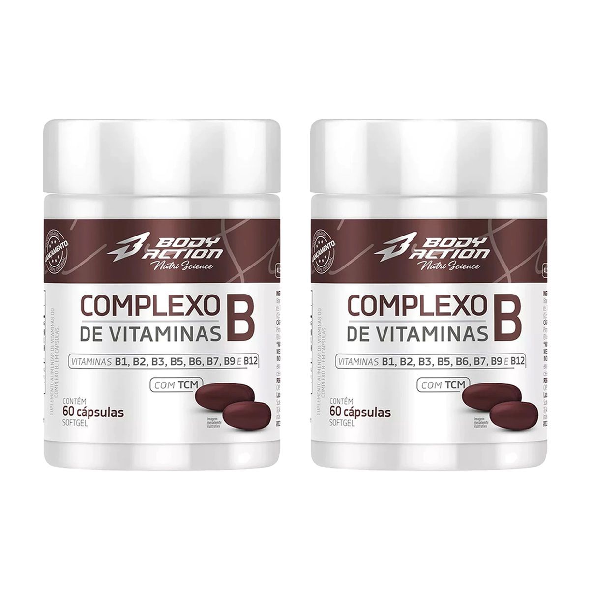 Kit 2X Complexo B - 60 C�psulas - Body Action