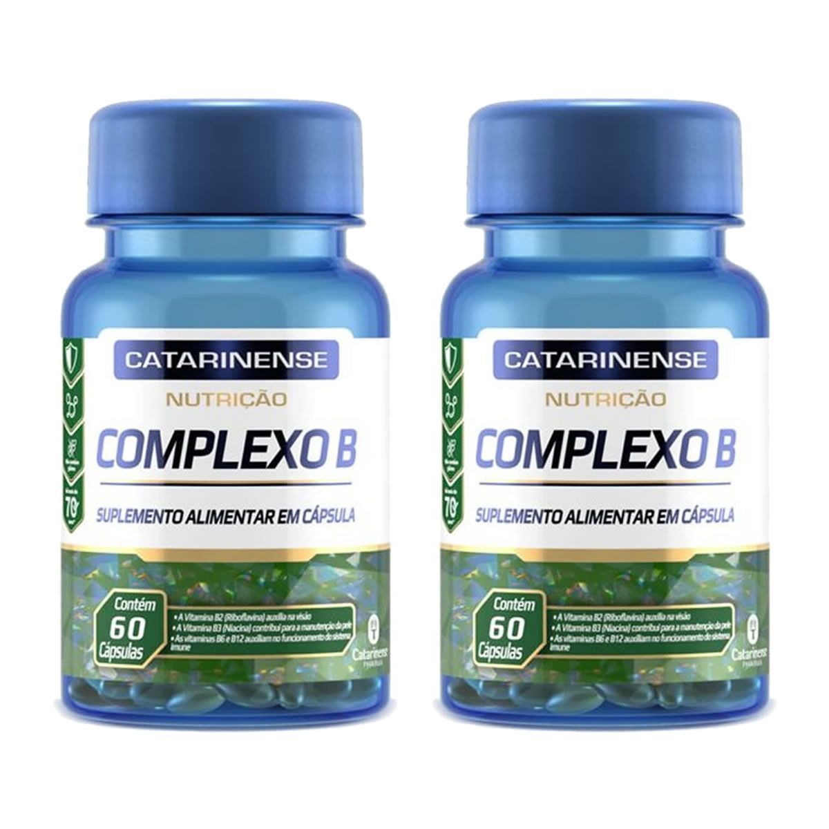 Kit 2X Complexo B - 60 C�psulas - Catarinense Nutri��o