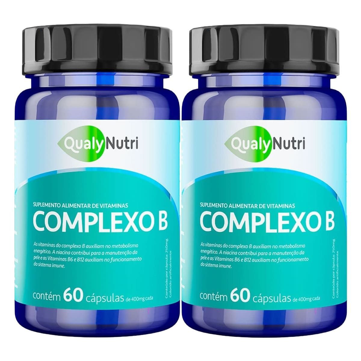 Kit 2X Complexo B - 60 C�psulas - QualyNutri