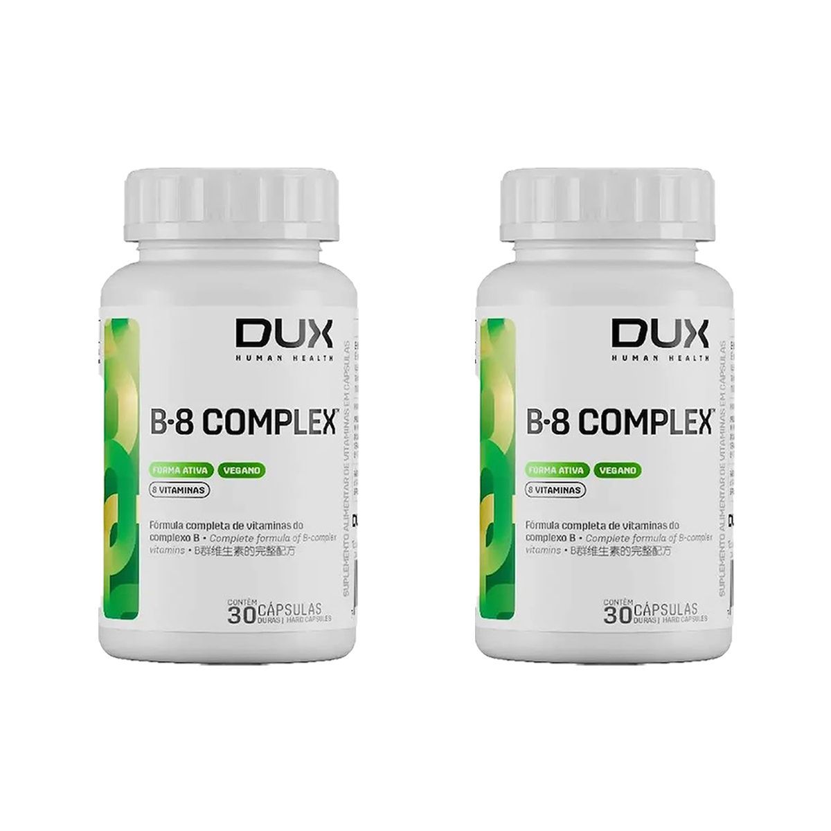 Kit 2X Complexo B-8 - 30 C�psulas - Dux Nutrition