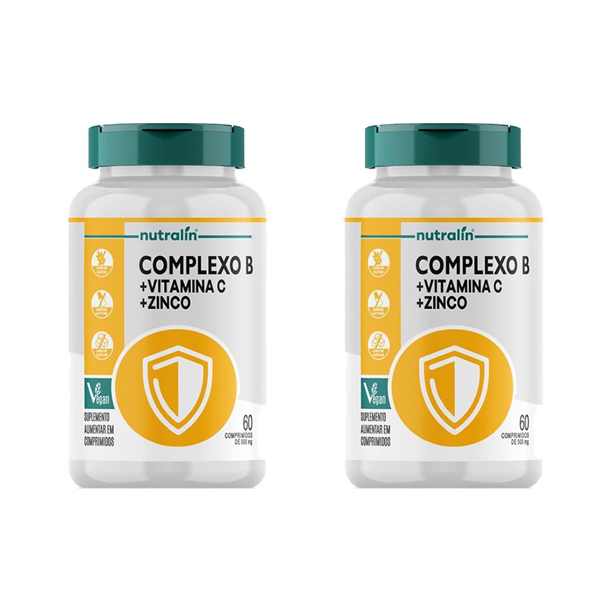 Kit 2X Complexo B com Vitamina C e Zinco - 60 Comprimidos - Nutral�n
