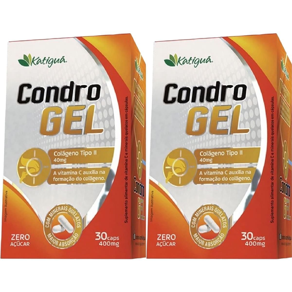 Kit 2X Condrogel Col�geno Tipo II - 30 C�psulas - Katigu�